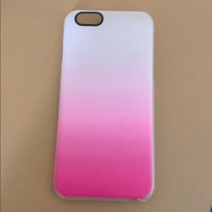 iPhone 6S pink printed ombré phone case